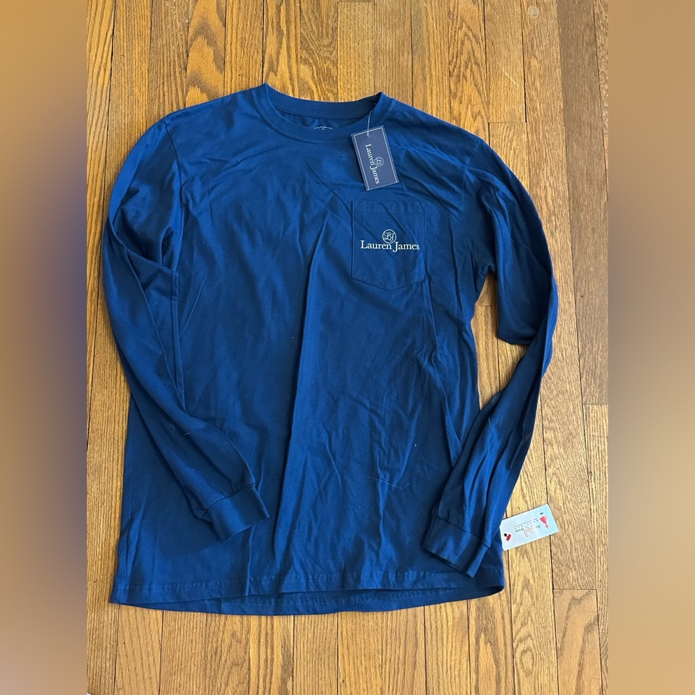 Lauren James women’s Blue Long Sleeve Shirt size medium